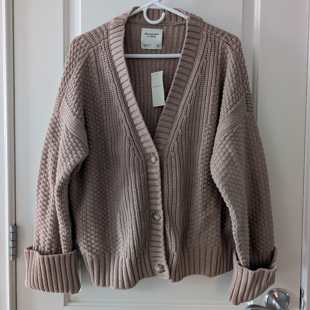 NWT XL Abercrombie & Fitch Cardigan - Picture 2 of 4